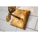 Fun Finial 1 Light Gold Leaf with Antique Wall Sconce Wall Light
